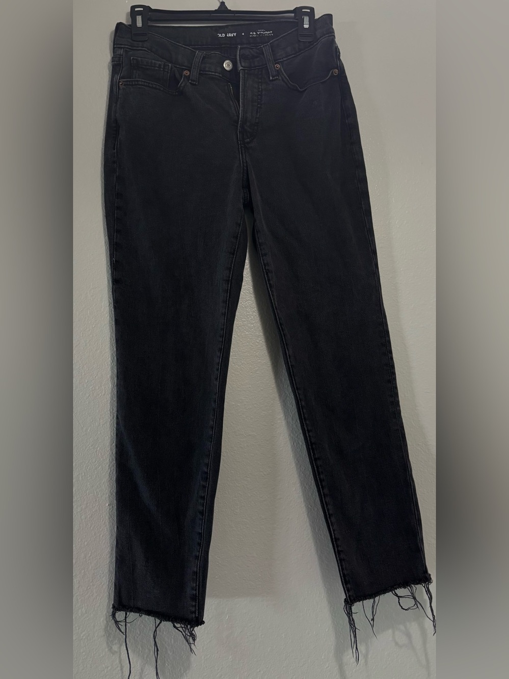 Straight Black blue jeans